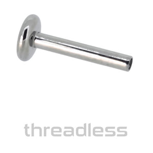 Titanium Threadless Post (Fixed Back)
